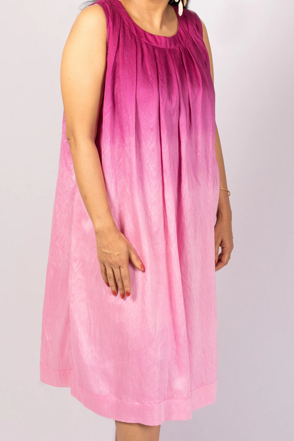 Raaga — Purple & Pink Shaded Chun Flared Dress 2