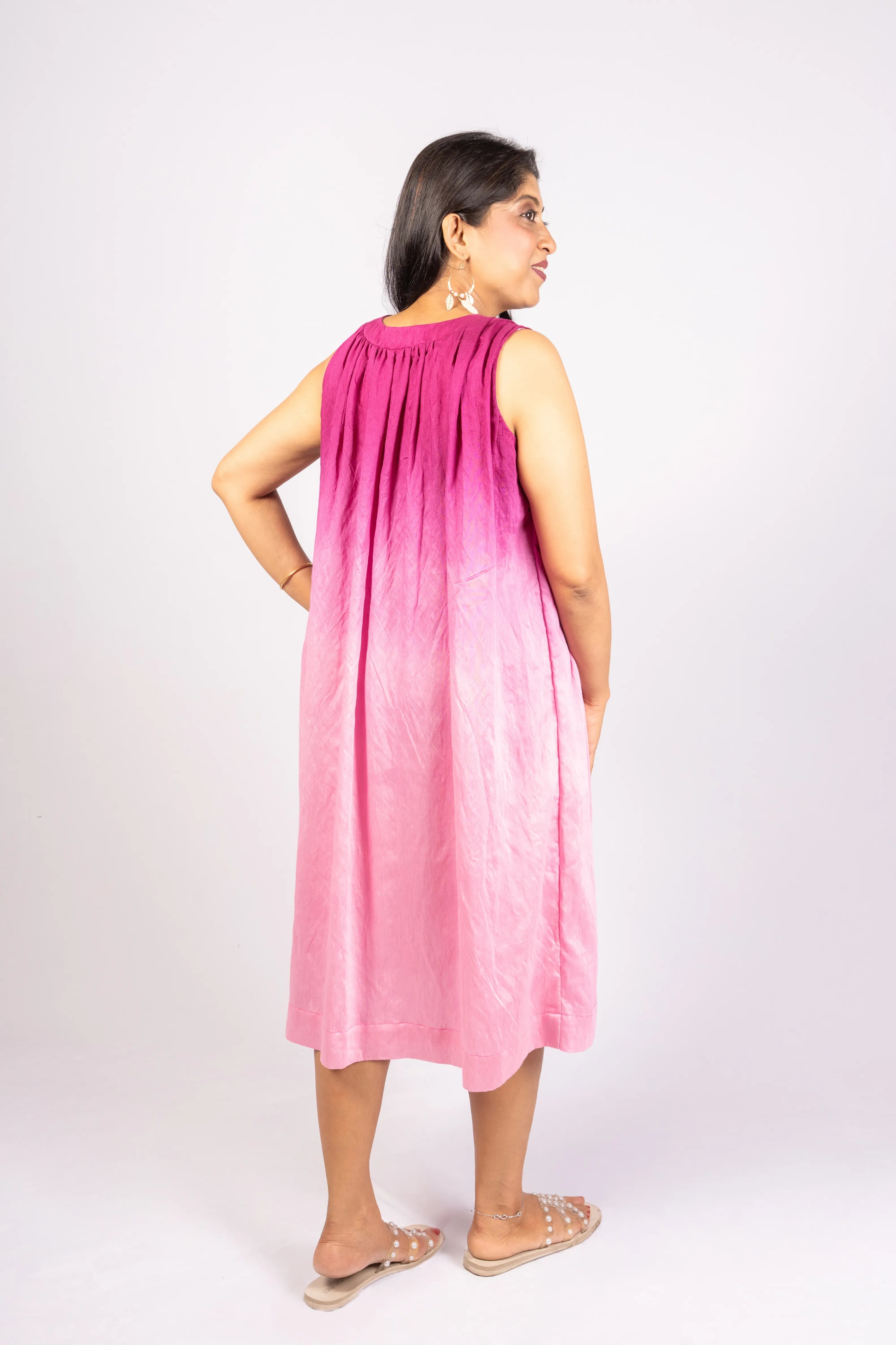Raaga — Purple & Pink Shaded Chun Flared Dress