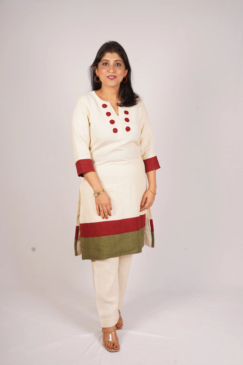 KumKum Linen Set